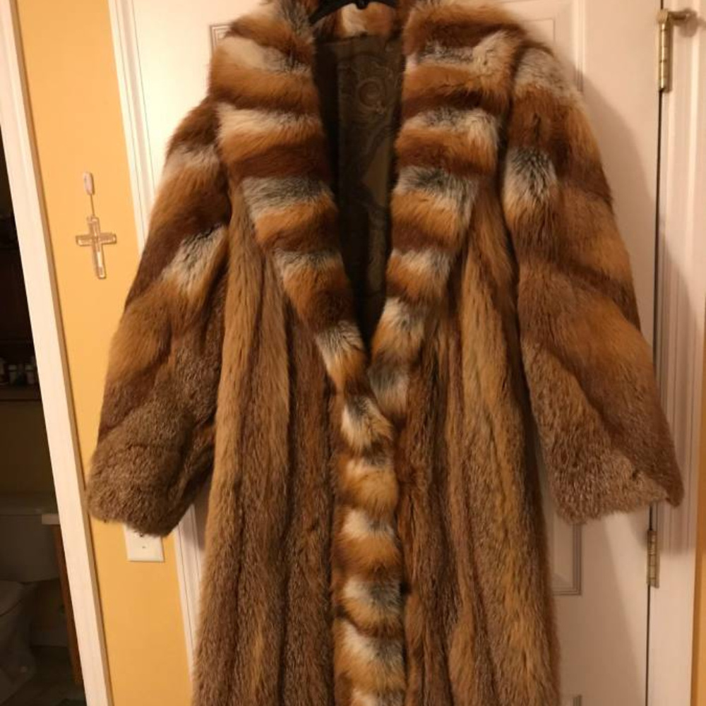 Full Length Red Fox Fur Coat